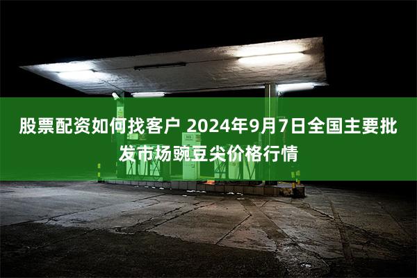 股票配资如何找客户 2024年9月7日全国主要批发市场豌豆尖价格行情